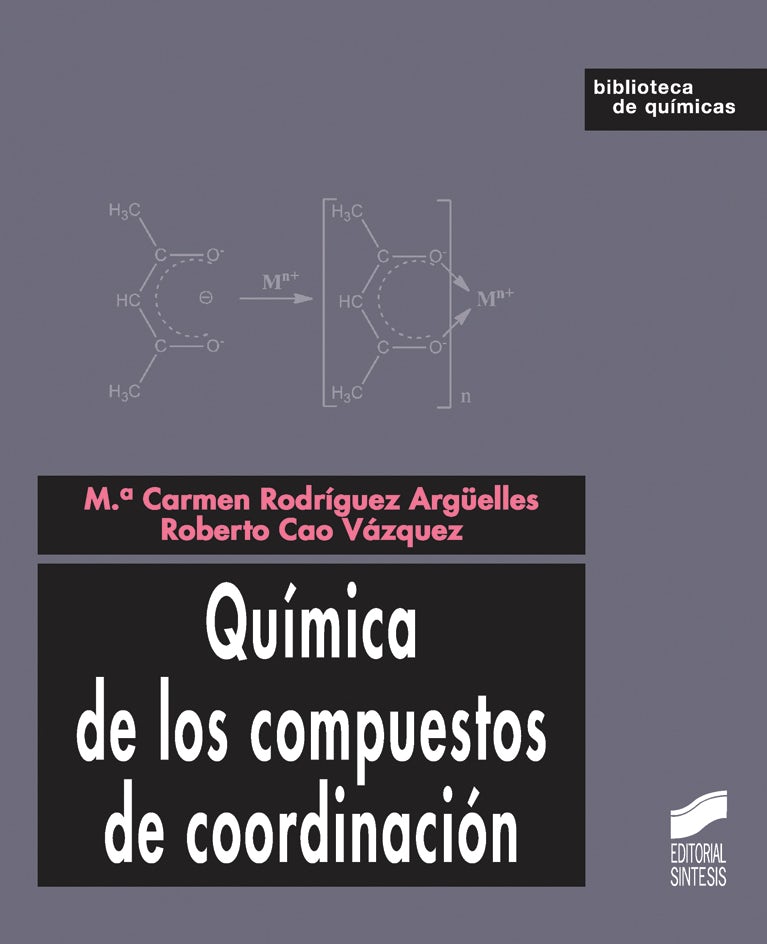 Portada del título química de los compuestos de coordinación