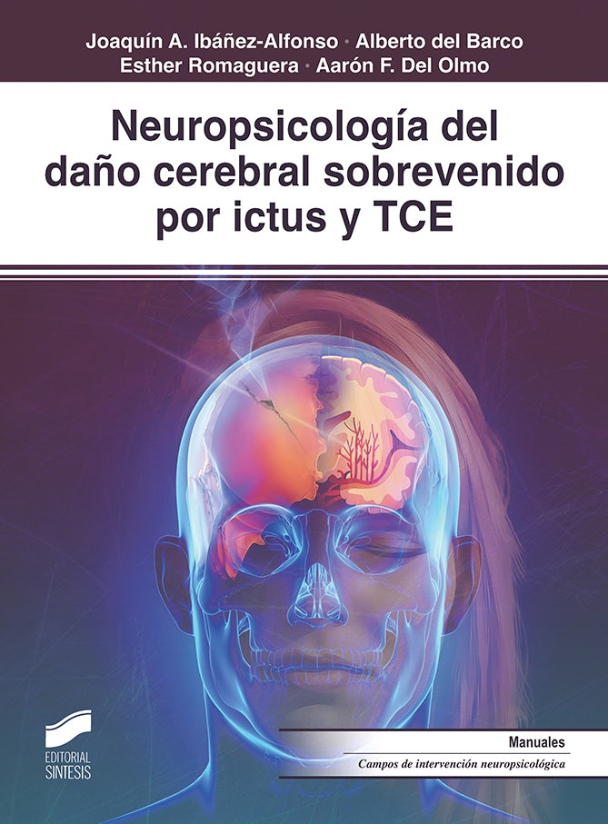 Portada del título neuropsicología del daño cerebral sobrevenido por ictus y tce