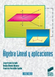 Portada del título algebra lineal y aplicaciones