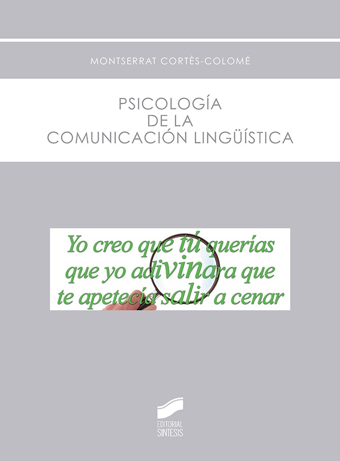 Portada del título psicología de la comunicación lingüística