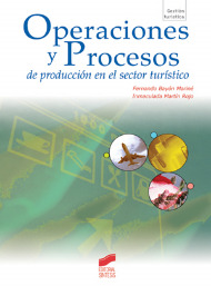Portada del título operaciones y procesos de producción en el sector turístico