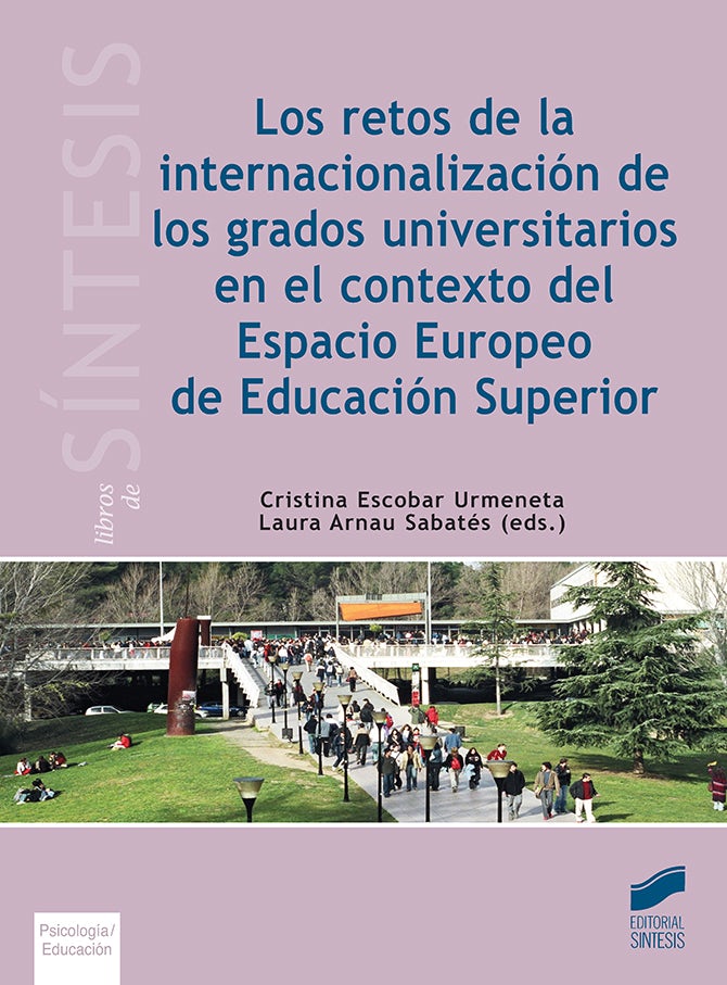 Portada del título los retos de la internacionalización de los grados universitarios en el contexto del espacio europeo de educación superior