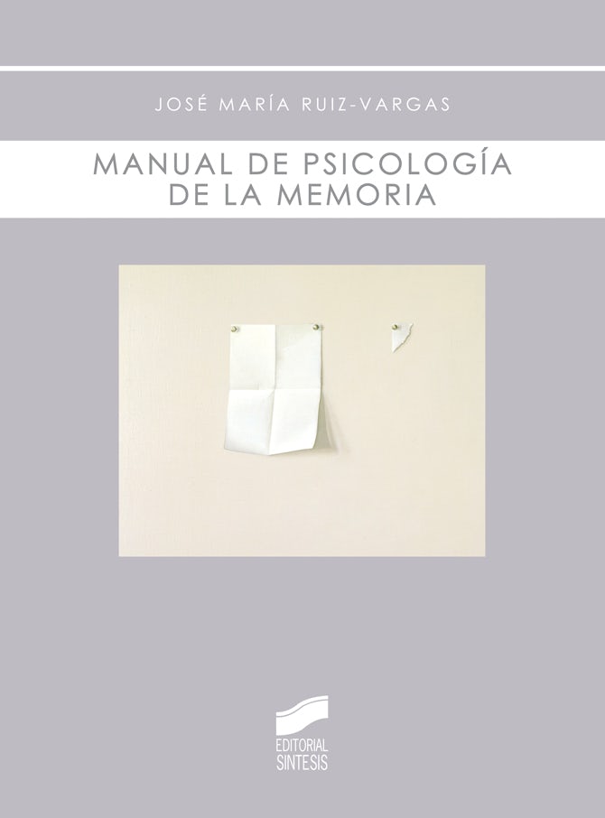 Portada del título manual de psicología de la memoria