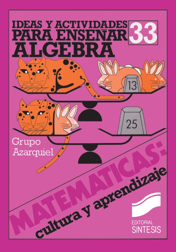 Portada del título ideas y actividades para enseñar el álgebra