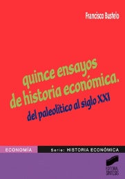 Portada del título quince ensayos de historia económica