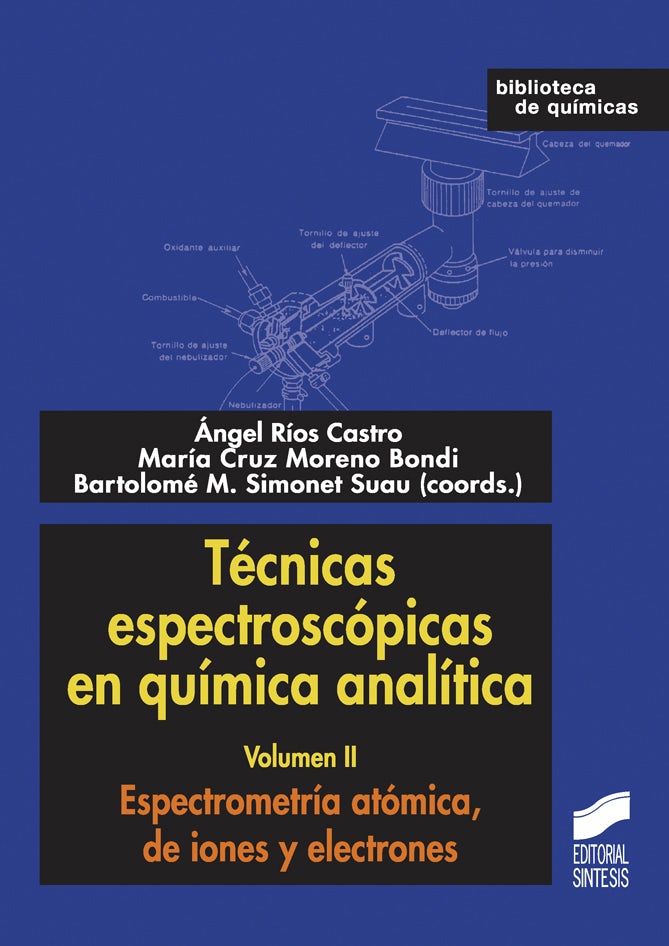 Portada del título técnicas espectroscópicas en química analítica. volumen ii