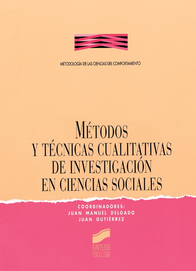 Portada del título métodos y técnicas cualitativas de investigación en ciencias sociales