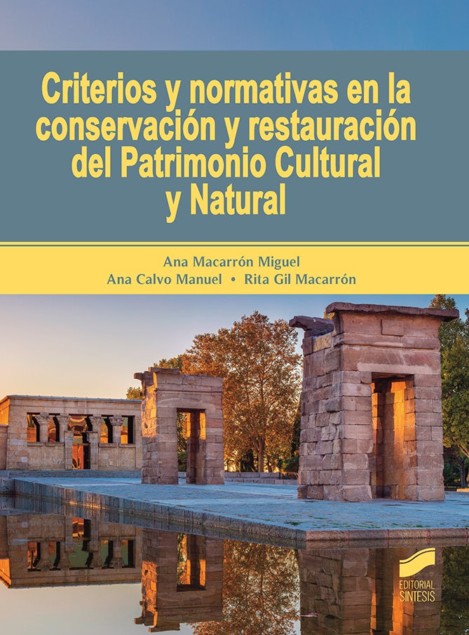 Portada del título criterios y normativas en la conservación y restauración del patrimonio cultural y natural
