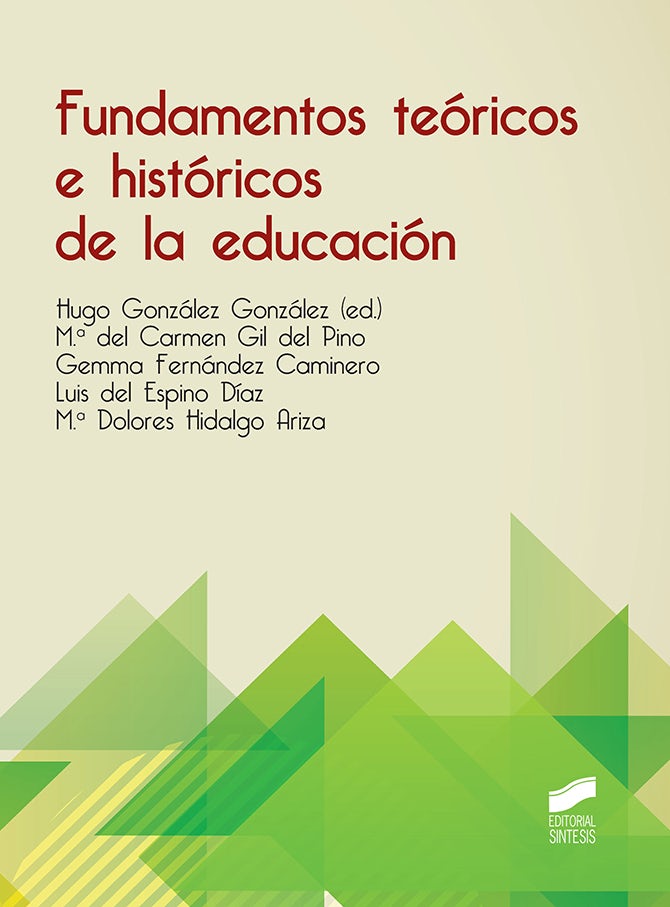 Portada del título fundamentos teóricos e históricos de la educación