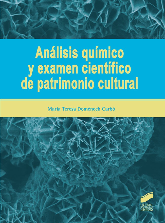 Portada del título análisis químico y examen científico de patrimonio cultural