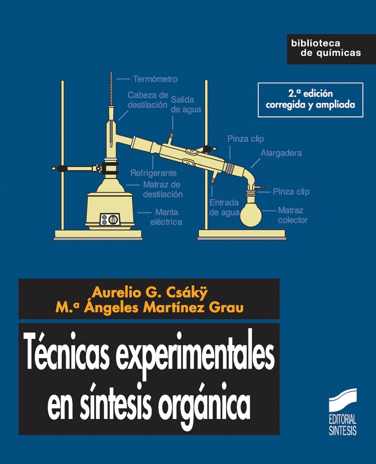 Portada del título técnicas experimentales en síntesis orgánica (2.ª edición)