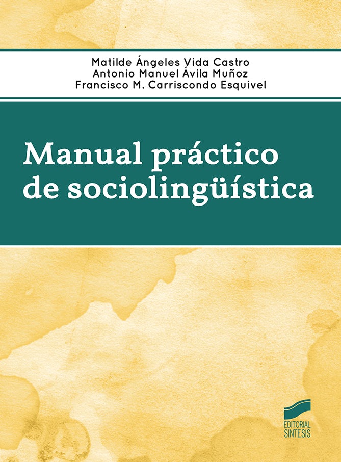 Portada del título manual práctico de sociolingüística