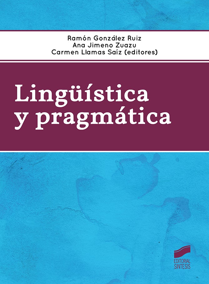 Portada del título lingüística y pragmática