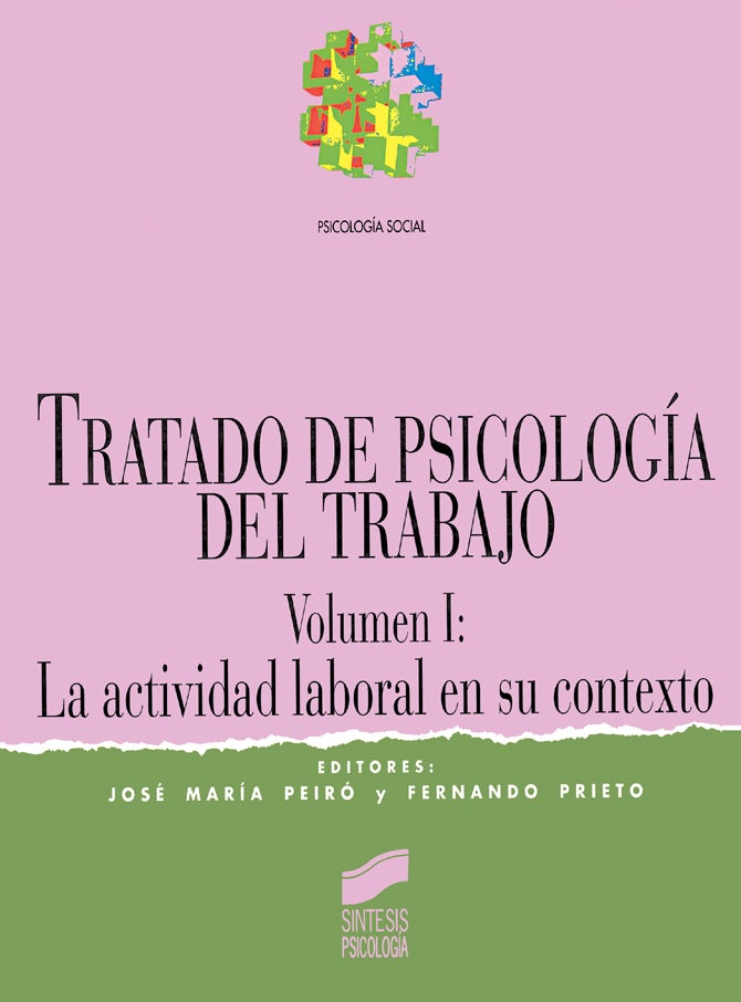 Portada del título tratado de psicología del trabajo. vol. i: la actividad laboral en su contexto