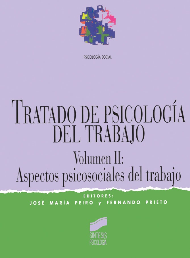 Portada del título tratado de psicología del trabajo. vol. ii: aspectos psicosociales del trabajo
