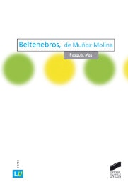 Portada del título beltenebros, de muñoz molina