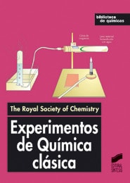 Portada del título experimentos de química clásica