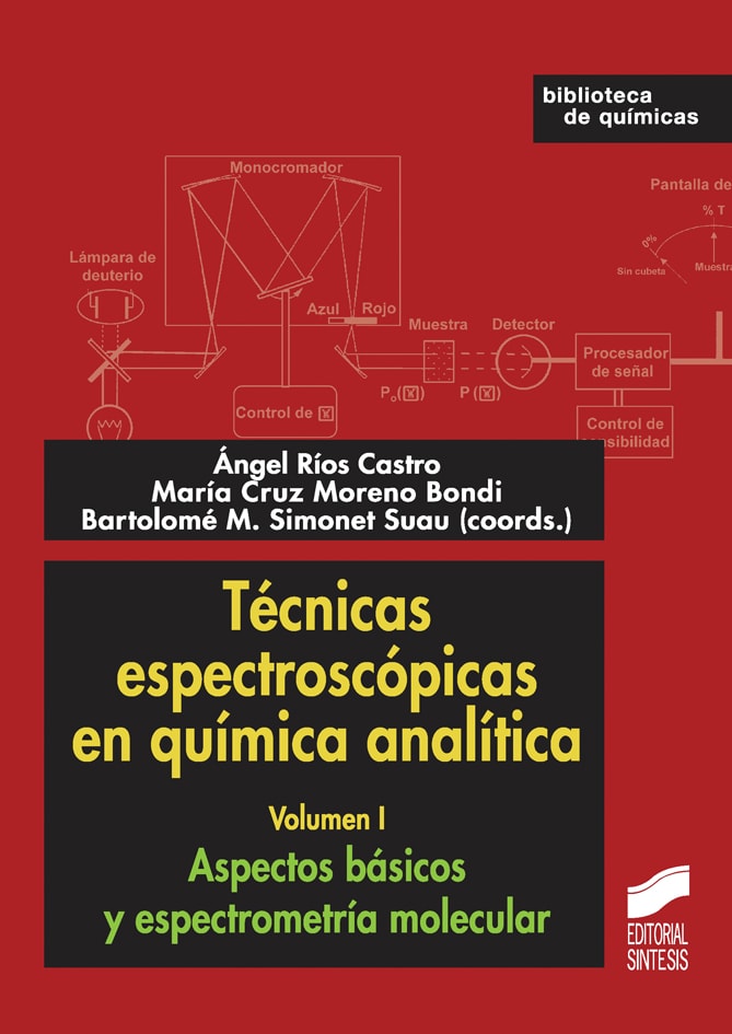 Portada del título técnicas espectroscópicas en química analítica. volumen i